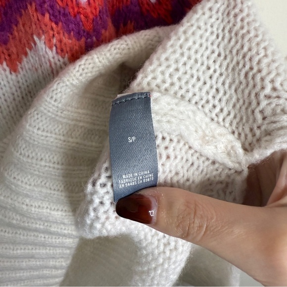 Aerie Oversized Holiday Themed Turtleneck Sweater - Picture 7 of 7